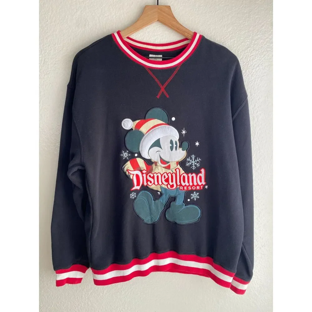 Disneyland Resort Mickey Mouse Christmas Sweatshirt Adult Medium